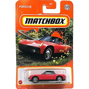 Miniatura Matchbox 71 Porsche 914 (vermelho) - QUEIMÃO