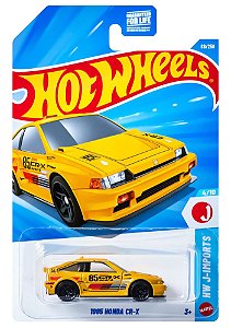 Hot Wheels 1985 Honda CR-X (Amarelo) JJJ51 | 1:64
