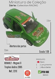 Miniatura Majorette | RENAULT Megane II  1/58 - Loose