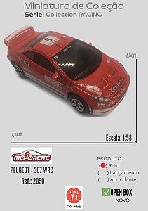 Miniatura Majorette | PEUGEOT 307 WRC 1/58 - Loose