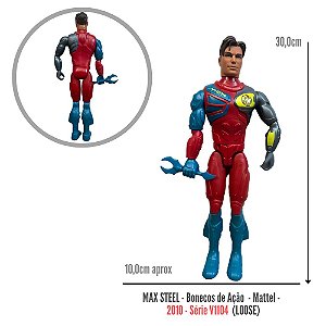Max Steel - Boneco de Ação - Original - V1104 | Mattel (Loose)