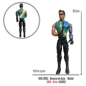 Max Steel - Boneco de Ação - Original - (Verde) | Mattel (Loose)
