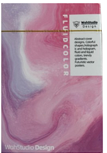 Baralho fluid color design abstrato (rosa)