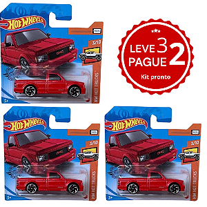 KIT Leva 3 pague 2 | Hot Wheels - '91 GMC Syclone (Vermelha) | 1:64