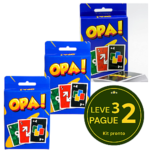 KIT Leve 3 pague 2 - Jogo de cartas baralho OPA!