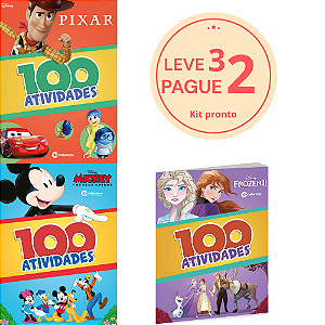 KIT Leve 3 pague 2 - 100 Atividades Pixar | Editora Culturama