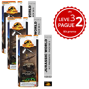 KIT Leva 3 pague 2 - Miniatura Matchbox - Pack de 5 - Jurassic World Dominion | Escala 1:64
