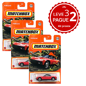 KIT Leve 3 pague 2 - Matchbox 71 Porsche 914 (vermelho)