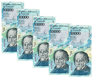 Venezuela - 5 Cédulas de 10.000 Bolívares 2017 - P-98bs.1 - FE