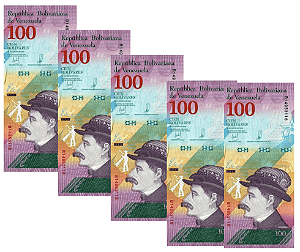 Venezuela - 5 Cédulas de 100 Bolívares 2018 - P-106cr - FE