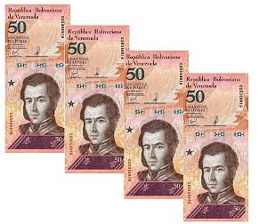 Venezuela - 4 Cédulas de 50 Bolívares 2018 - P-105b - FE