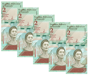 Venezuela - 5 Cédulas de 2 Bolívares 2018 - P-101ar - FE