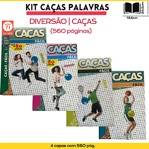 Kit 4 Revistas Coquetel Diversão | Caças - Fácil - 560 páginas