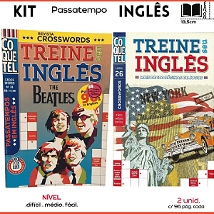 Kit passatempos Inglês - 02 Revistas 192 Páginas