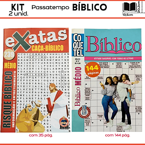 Kit Passatempos Caça Bíblico - 2 exemplares - 178 páginas