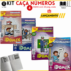 Kit 4 Revistas Caça Números | Raciocínio Lógico