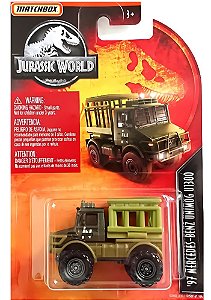Matchbox Miniaturas Jurassic World - 97 Mercedes - Benz Unimog U1300