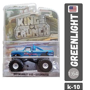 Miniatura 1:64 -1972 Chevrolet  K-10 - Exterminator - King of Crunch - Greenlight