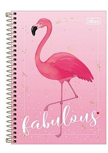 Caderneta Espiral Capa Dura Flamingo  - Tilibra