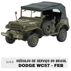 Miniatura em Metal 1:43 Jeep Dodge WC57 - FEB