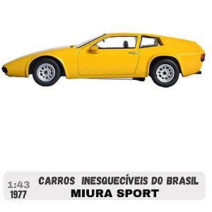 Miniatura em Metal 1:43 - Miura Sport - 1977 - Série Carros Inesquecíveis do Brasil