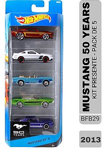 Hot Wheels - Pack de 5 - Mustang 50 Years - BFB29