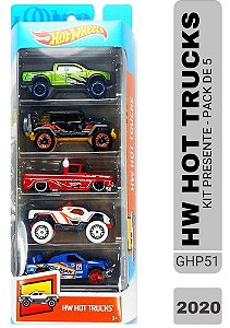 Hot Wheels - Pack de 5 - Hot Trucks 2020 - GHP51