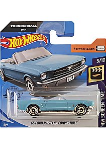 Hot Wheels - 65 Ford Mustang Convertible 007 - GHC77 (Azul) | 1:64