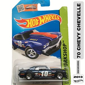Hot Wheels - 70 Chevy Chevelle - CFH39 (Azul escuro) | Escala 1/64