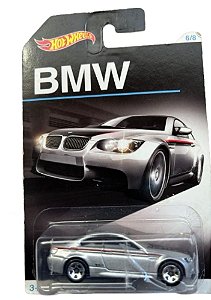 Miniatura Hot Wheels - Séries BMW M3 (Prata) DJM87 | 1:64