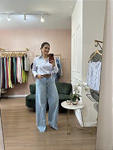 Calça Pantalona Jeans Carlota