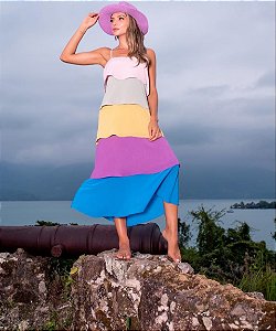 Vestido Midi Rainbow