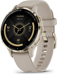 Relogio Smartwatch Garmin Venu 3S GPS Display 41mm Gold