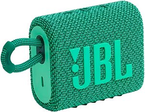 Caixa de Som Portátil JBL Go 3 com Bluetooth e À Prova de Poeira e Água - Verde