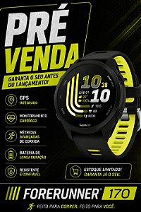 Garmin Forerunner 170 AMOLED Basic Preto PRE VENDA