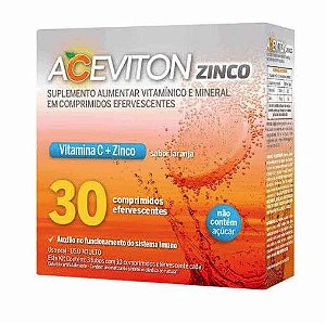 2 unidades Aceviton Zinco Laranja - 30 Comprimidos Efervescentes (cada)