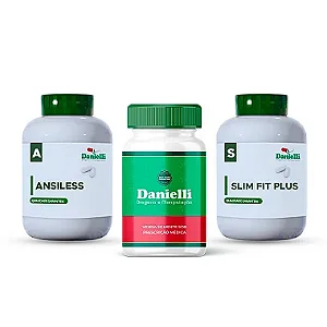 Combo Lipo Natural (30 cápsulas) - Slim Fit Plus, Drenagem Linfática, Ansiless