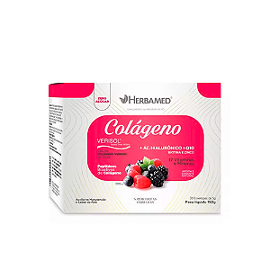 Colágeno Verisol + Ácido Hialurônico Frutas Vermelhas - Herbamed