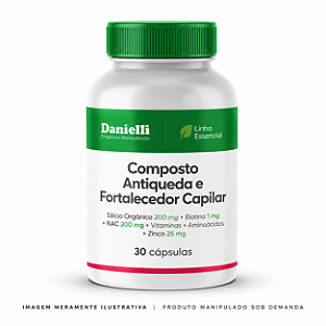 Composto Antiqueda e Fortalecedor Capilar - 30 Cápsulas