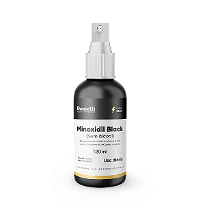Minoxidil Spray Sem Álcool Black 120ml
