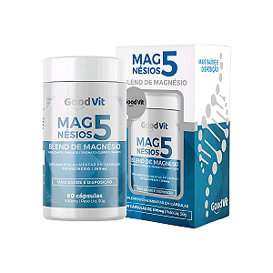 MAG5 60 Cápsulas - Magnésio Good Vit