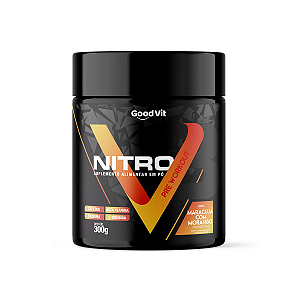 Pré Treino Nitro V8 Morango e Maracujá 300g - Good Vit