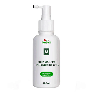 Minoxidil 5% + Finasteride 0,1% 120ml (Frasco Spray)
