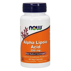 Alpha Lipoic Acid 250mg - 60 cápsulas veganas - Now