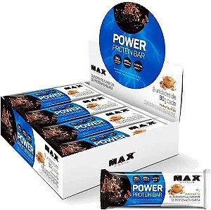 Barra de Proteína Power Protein Bar 41g - 8 unidades - Max Titanium