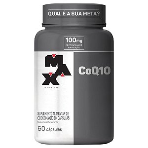 Coenzima Q10 CoQ10 100mg - 60 cápsulas - Max Titanium