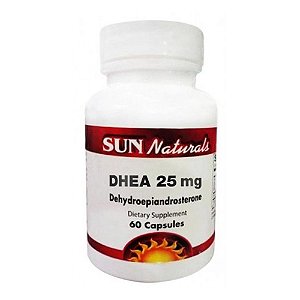 DHEA 25mg - 60 cápsulas - Sun Naturals