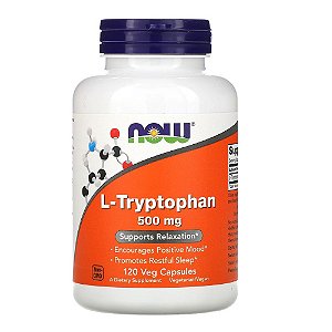 L-Tryptophano - 500mg - 60 cápsulas veganas - Now
