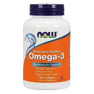 Omega 3 1000mg - 100 cápsulas - Now