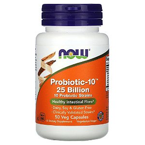 Probiotic-10 25billion - 50 Cápsula  Veganas - Now